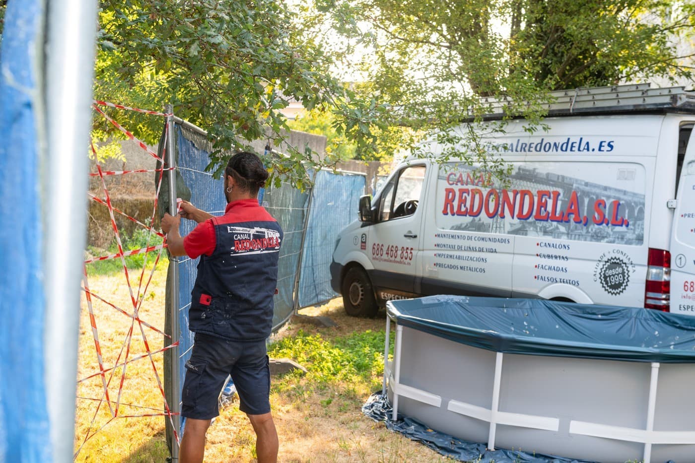Trabajos de retirada de amianto en Redondela